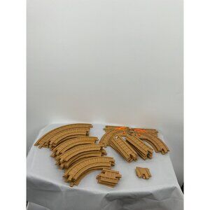 Fisher Price GeoTrax Tan Replacement Switch Curved Straight Train Tracks